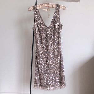 Aidan Mattox sequined v-neck cocktail dress size 4